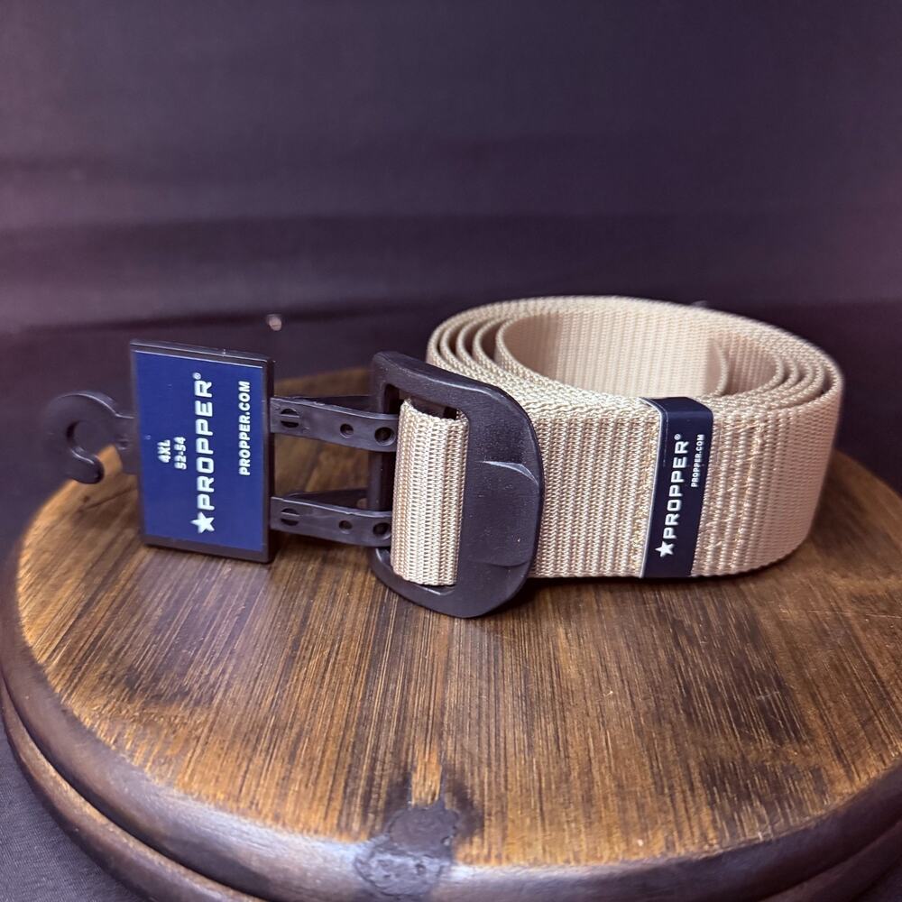 Propper Tactical Web Belt Size 4XL 52"-54" Khaki Nylon Rigger F5603